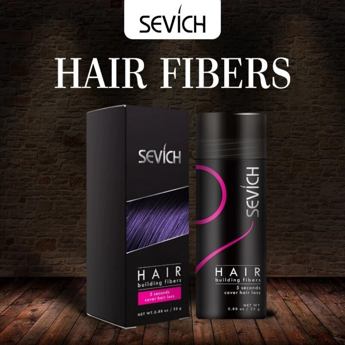 Sevich Hair Powder - Haarpoeder Zwart - Haarpoeder Voor Kale plekken - Camouflage Voor kale Plekken - Haarverdikker - Haarvezels