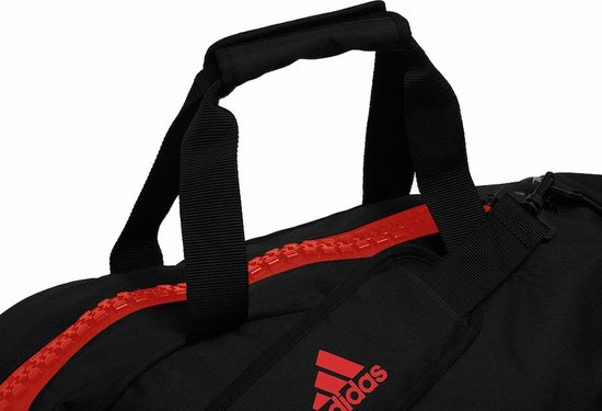 Sac de judo Adidas - sac de sport et sac à dos en un | noir rouge | bol.com