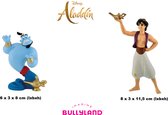 Aladdin en Genie Speelset - kunststof - (ca. 7cm)