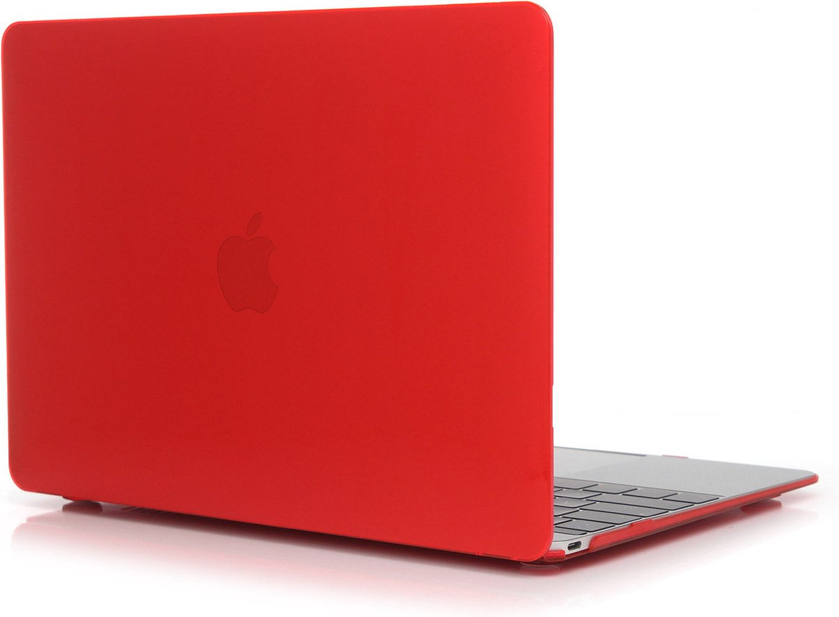 Macbook Pro Hardcover - 13 inch case - Shockproof - Matte Hoes - Rood - Gratis Screenprotector