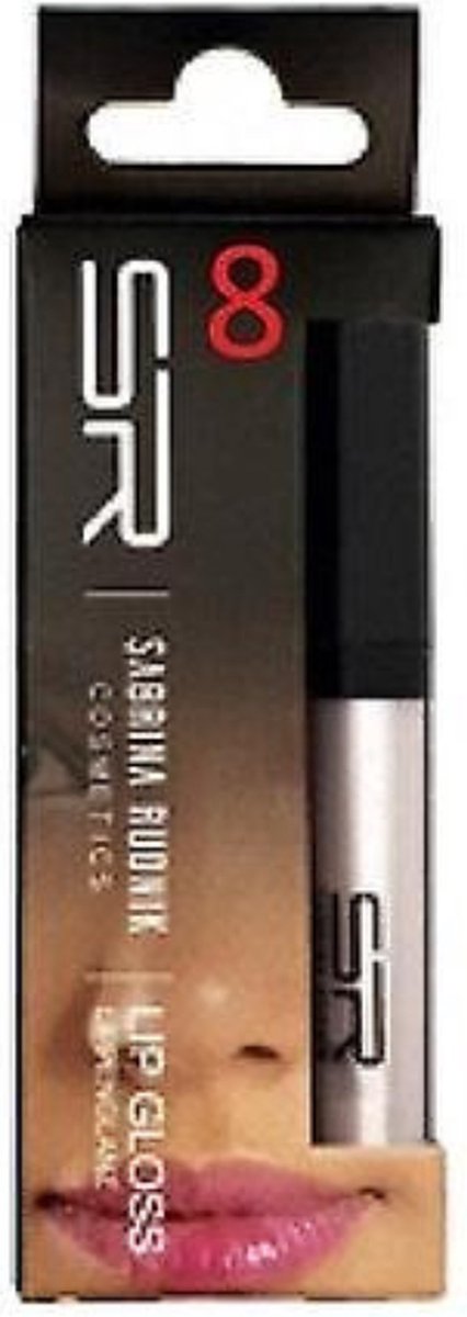 Sabrina Rudnik Cosmetics - Lipgloss met lanoline olie - wit iriserend parelmoer shimmer - nummer 8