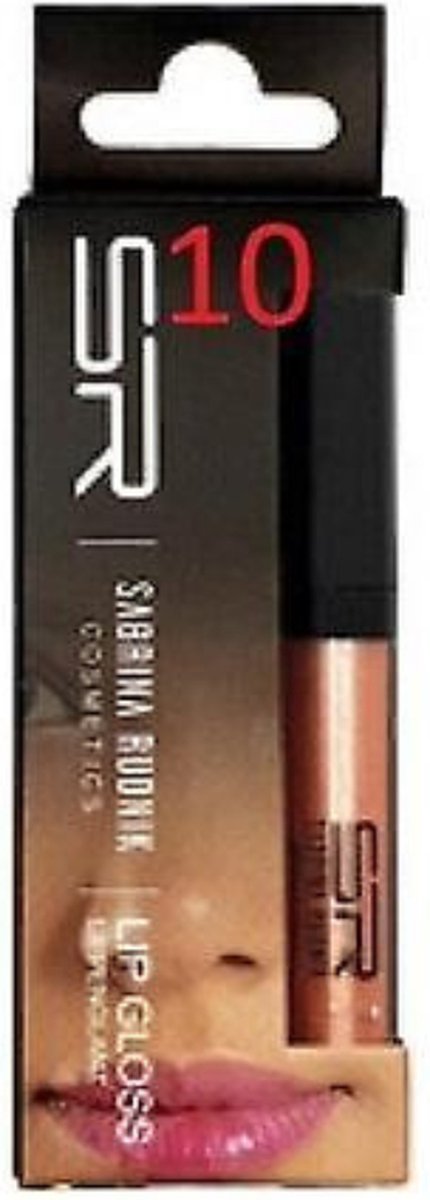 Sabrina Rudnik Cosmetics - Lipgloss met lanoline olie - wit iriserend parelmoer shimmer - nummer 10