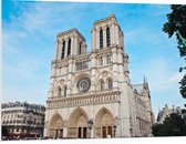 WallClassics - Plaque Mousse PVC - Cathédrale Notre-Dame - Paris - Photo 100x75 cm sur Plaque Mousse PVC (Avec Système d'accrochage)