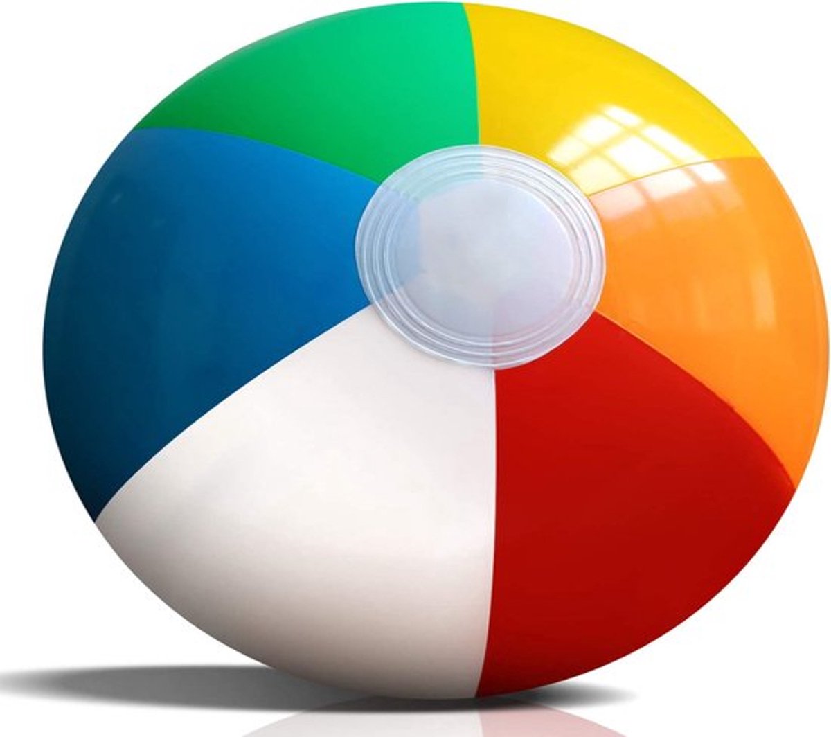 Retro Opblaasbare Strandbal | Beach Ball | multi kleur | 33 cm