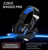 Joyage® Noise cancelling hoofdtelefoon - Blauw - Gaming headsets pc ps4 xbox one - Headset met microfoon voor laptop - Headset ps4 - Koptelefoon kinderen - Koptelefoon met microfoon - Koptelefoon met draad - Hoofdtelefoon