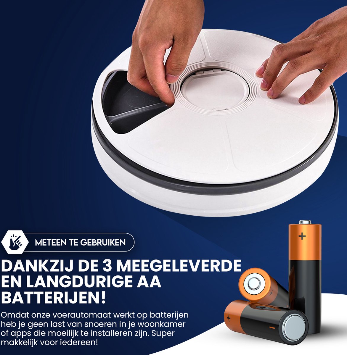Pet Prime Automatische voederautomaat voor katten en honden, 6