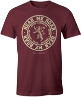Game of Thrones - Hear Me Roar Burgundy T-Shirt S