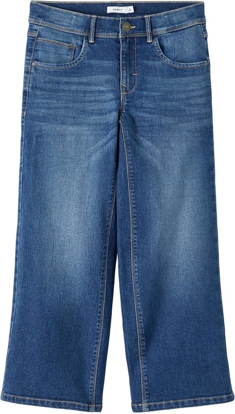 Name it Meisjes Wide Leg Jeans broek Rwide Dnmthris Dark Blue - 116