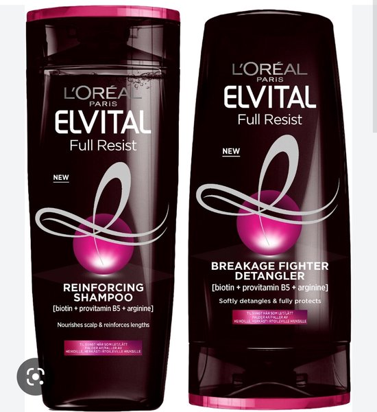 L'Oreal Elvive Full Resist Hair Reinforceing Shampoo + Conditioner