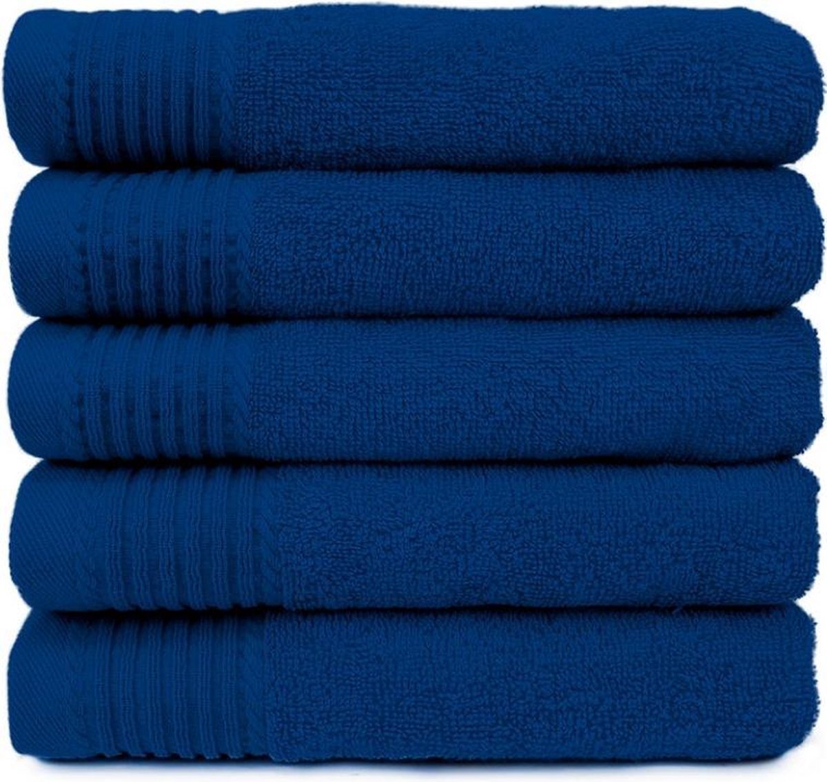 Handdoeken - 50x100cm - set van 5 - Royal Blauw