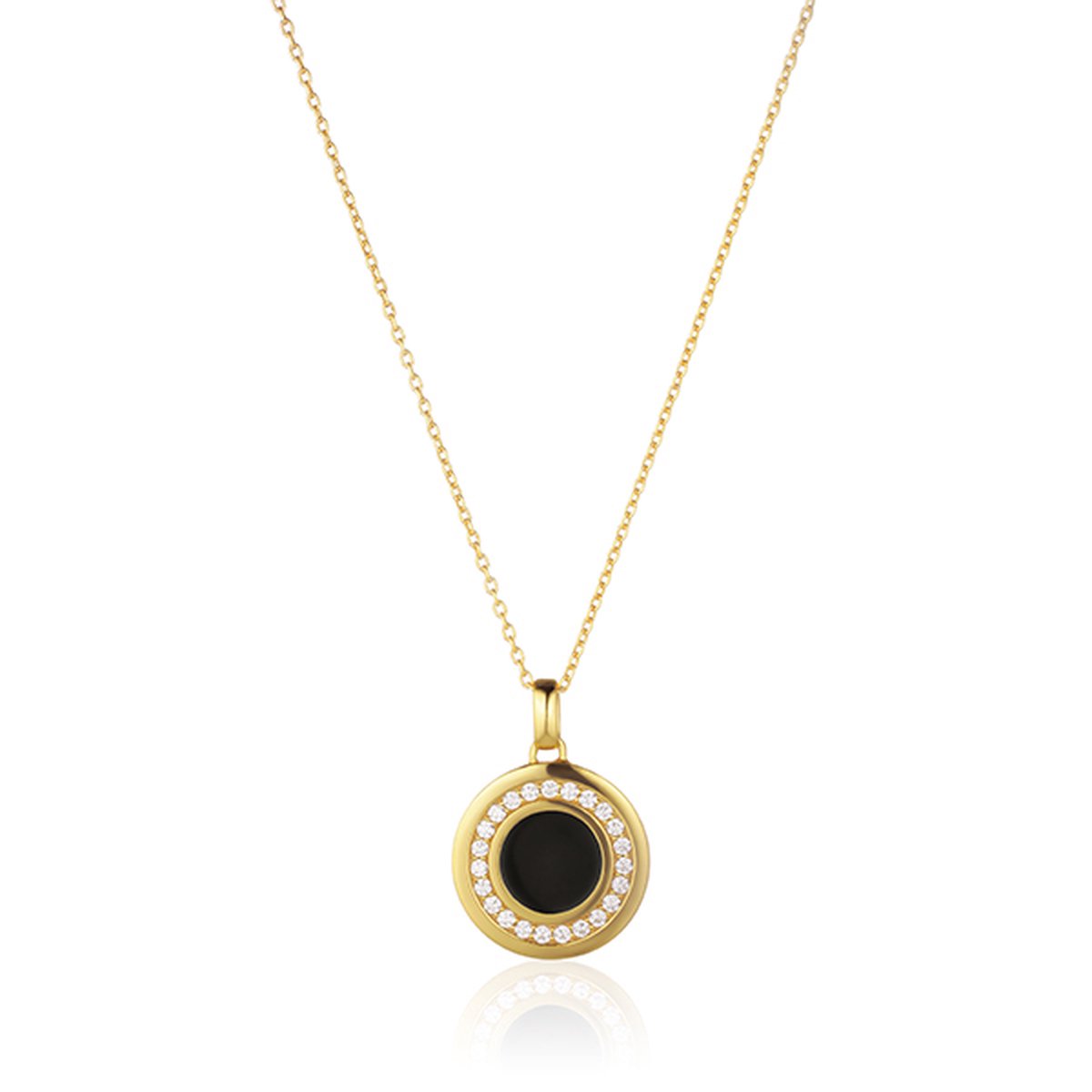 SIF JAKOBS JEWELLERY FOLLINA NERO PENDANT SJ-P3782BECZ-YG38-45