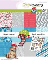 Papierblok - Paper Pad - Scrapbook - Arctic Winter en 1 vel Carla Creaties - A5 - CraftEmotions - 13 vellen