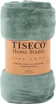 Tiseco Home Studio - Plaid COSY - microflannel - 220 g/m² - 180x220 cm - Greensage