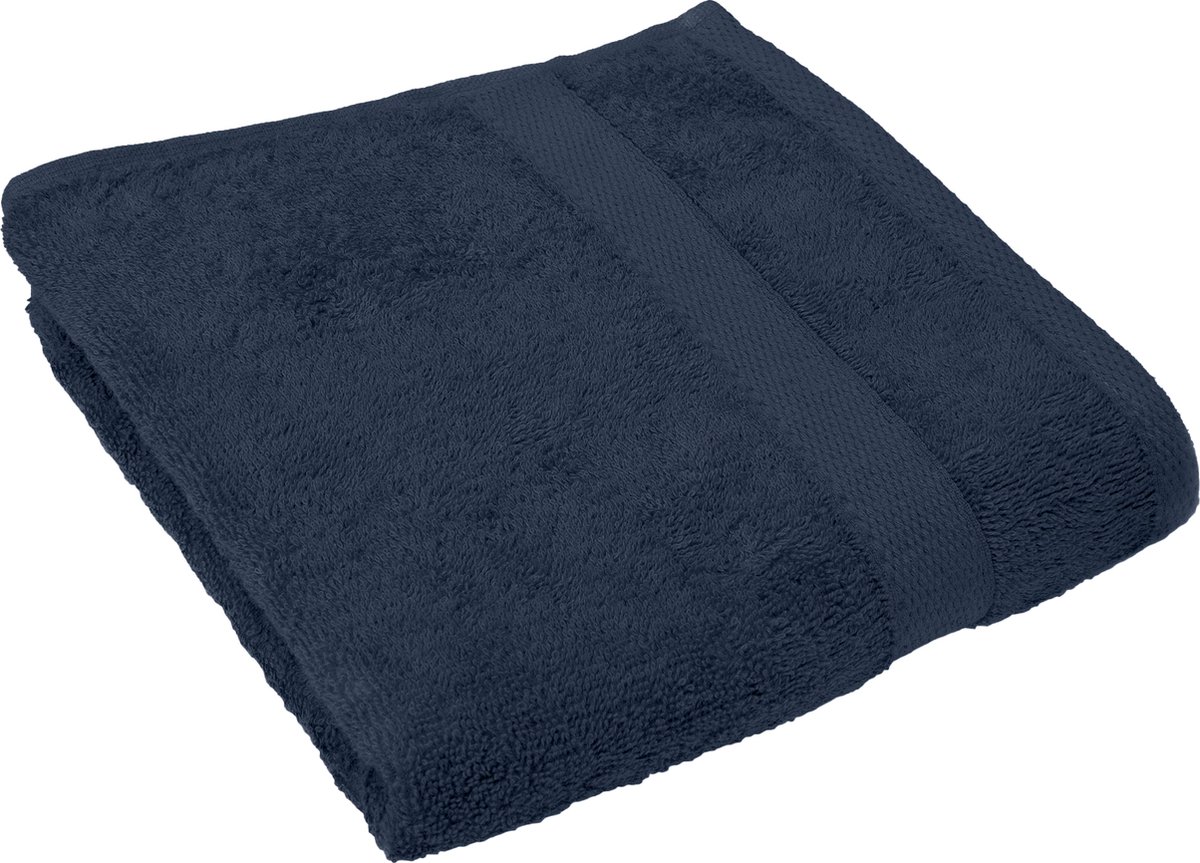Handdoek - 70x140 cm - Donkerblauw - 450gr/m² - Extra zacht