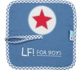 LIEF! - Fopsfeendoekje SET/3 - Jongens - 100% katoen badstof - Super Zacht - 340 gsm - 23x23 cm - Blauw