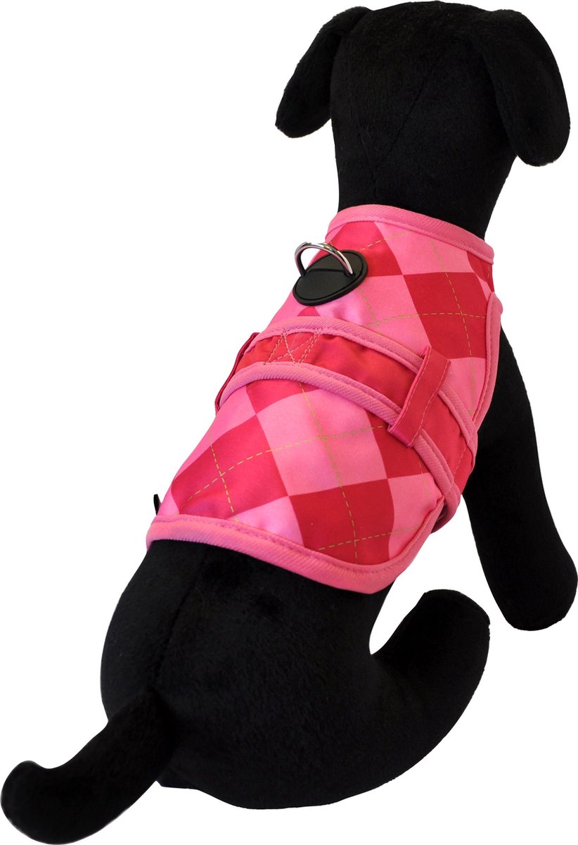 Martin sellier hondentuig jas avantgarde preppy roze - S