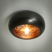 LifestyleFurn Plafondlamp Yamil - Ø34cm - Zwart Nikkel