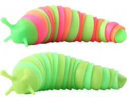 Fidget - Glow in the dark - Magische Rups - 19 cm - Voordeel Set 2 Stuks - Kind - Kado Tip !!