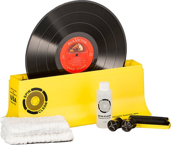 Pro-Ject Spin Clean – Record Washer – Platenwasser vinyl – Voor elke plaat – Geel