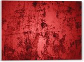 Acrylglas - Rode Muur met Textuur - 40x30 cm Foto op Acrylglas (Met Ophangsysteem)