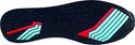 Semelle extérieure noire de basket avec des lignes rouges et vert menthe, logo Sparco et Multigrip.