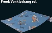 Freek Vonk behangrol 10,05 mx 0,53 cm - blauw met wilde dieren behang