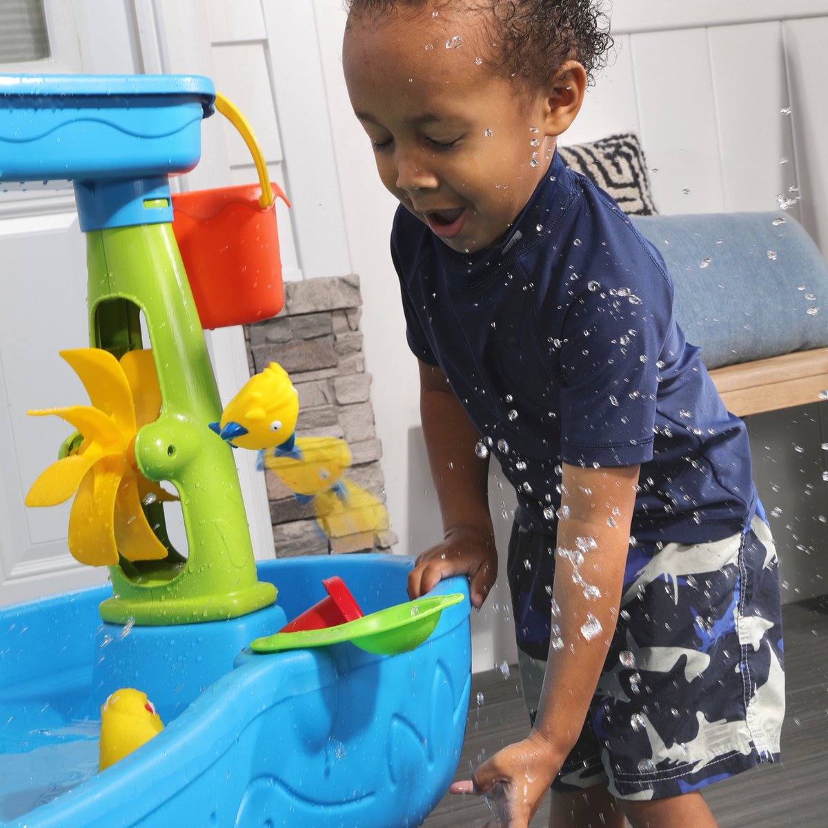 Step2 Double Showers Splash Watertafel - Incl. 11-delige accessoireset - - Waterspeelgoed voor kind - Activiteitentafel met water voor de tuin / buiten — afbeelding 21