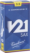 Vandoren Alt Saxofoon V21 Rieten - 10 Stuks Verpakking - Dikte 2.5