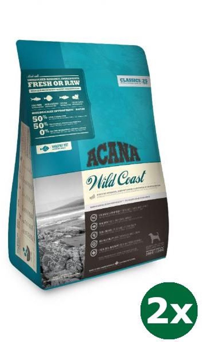 Bol.com 2x2 kg Acana classics wild coast hondenvoer aanbieding