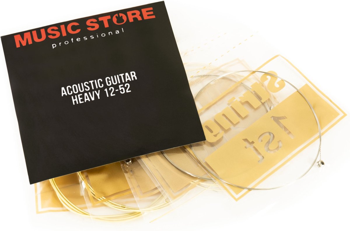 MUSIC STORE Acoustic Guitar Strings 12-52 - Akoestische gitaarsnaren