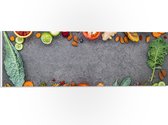 PVC Schuimplaat- Rechthoek van Fruit en Groente - 60x20 cm Foto op PVC Schuimplaat