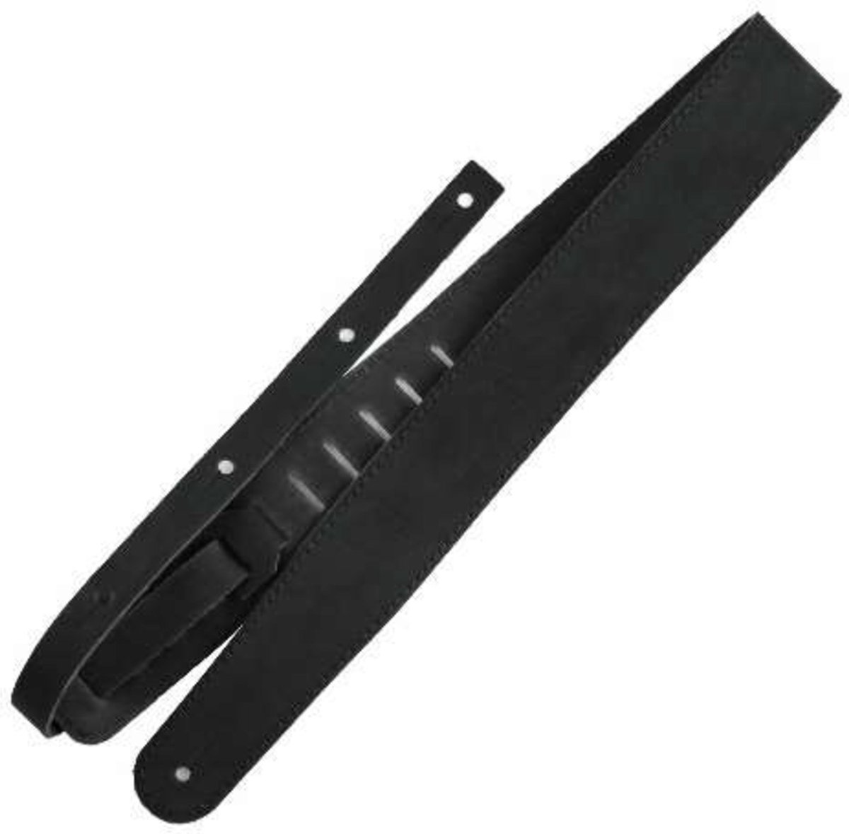 Richter Straps Raw II Contour Waxy Suede Black - Gitaarband