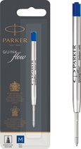 Parker balpenvullingen | Medium punt (1,0mm) | Blauwe QUINKflow inkt | 1 stuk