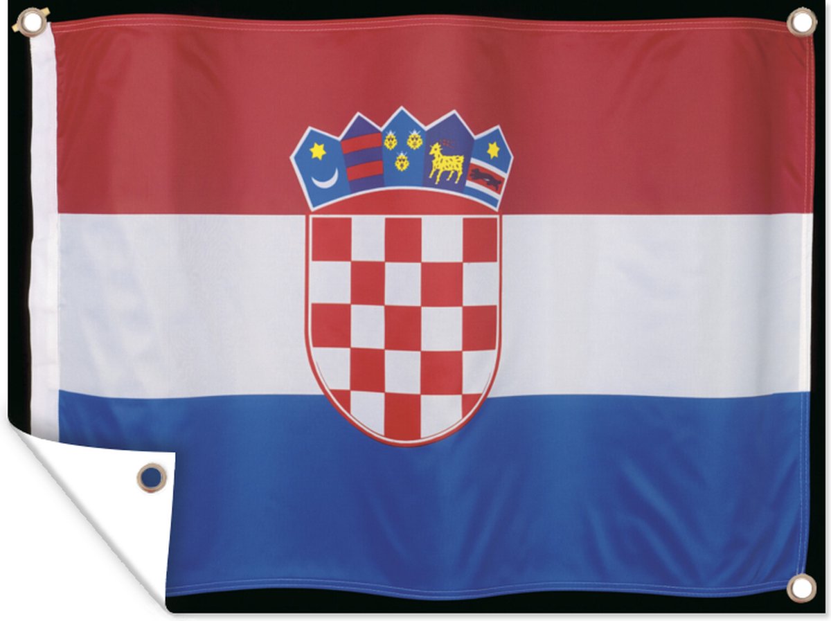 AZ FLAG Vlag Republiek Herceg-Bosna 1991-1994 150 x 90 cm - Vlag Kroatië 90 x 150 cm Schede voor Hengst