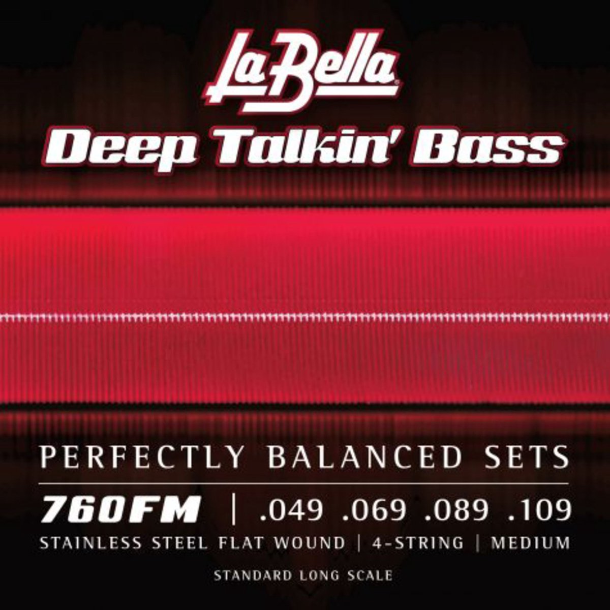 La Bella 760FM Deep Talkin' Bass Flats Standard 49-109 - Snarenset voor 4-string basgitaar