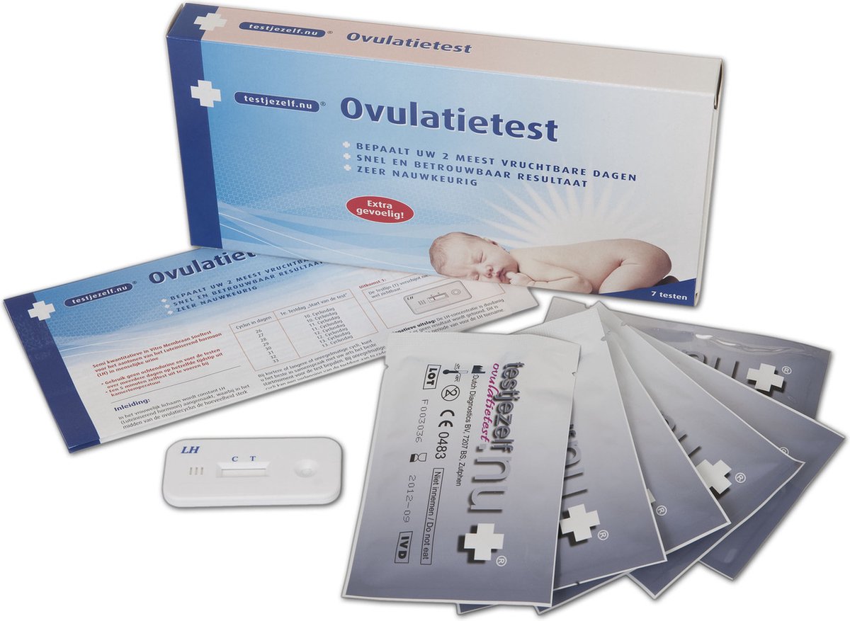 Goedkoopste Testjezelf.nu - Ovulatietest - 7 stuks - Ovulatietest