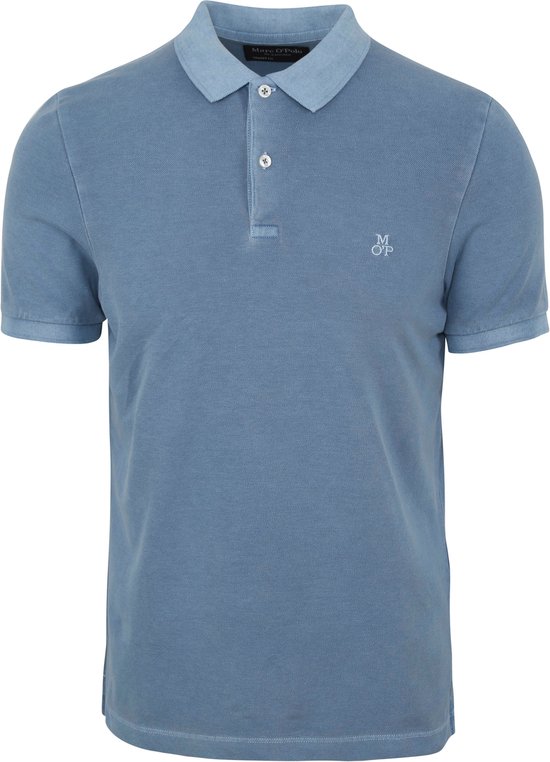 Marc O'Polo - Poloshirt Blauw - Modern-fit - Heren Poloshirt Maat L
