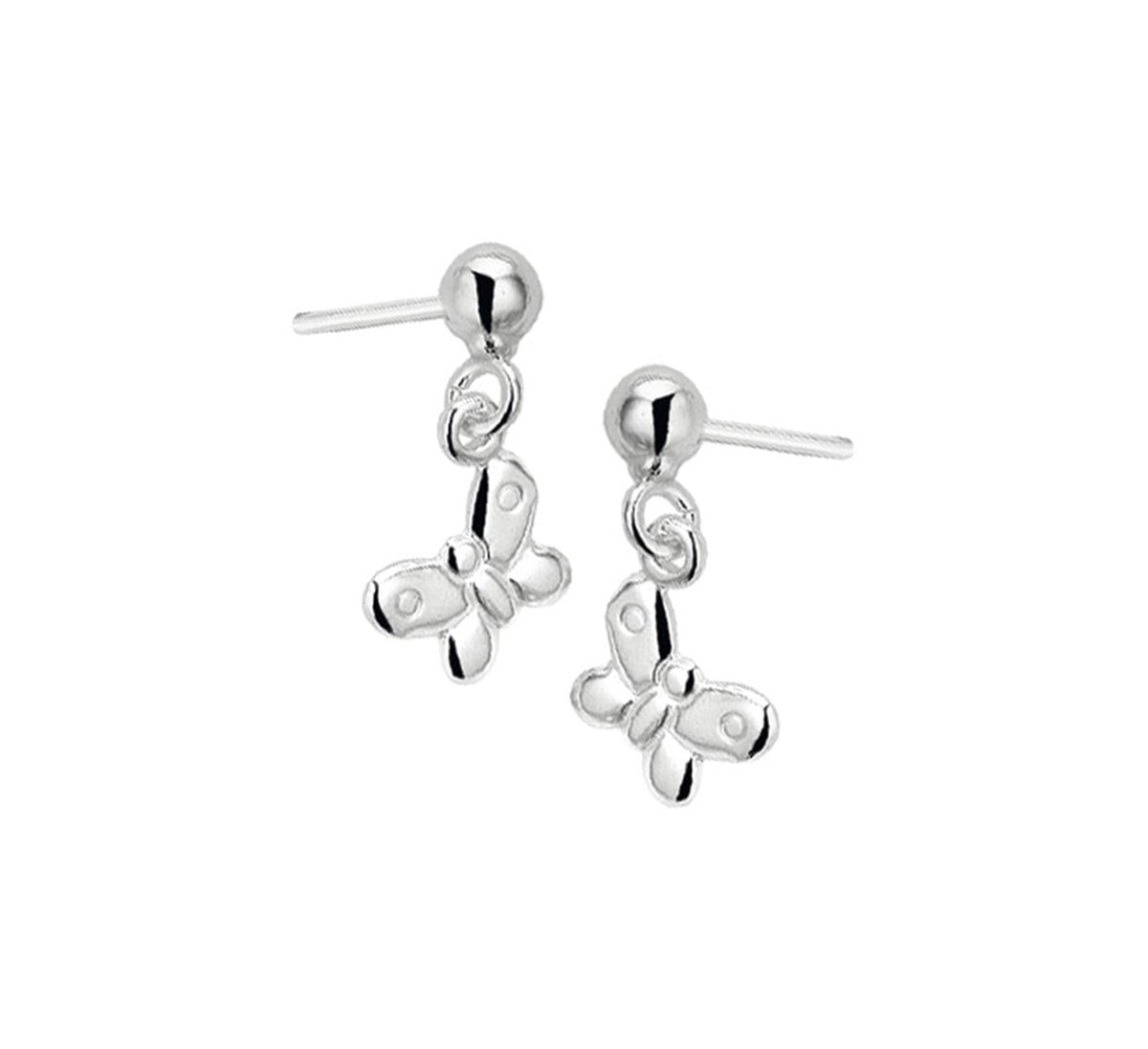 Zilver Gerhodineerde Oorhangers vlinder 1329508
