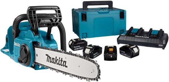 Makita DUC353PT4J Accu Kettingzaag 35cm 2x18V 5.0Ah met Mbox