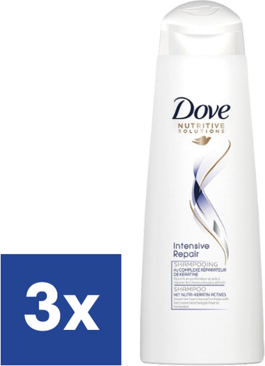 Dove Intense Repair Shampoo - 3 x 200 ml