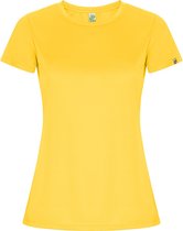 T-shirt de sport femme jaune ECO manches courtes 'Imola' marque Roly taille XXL