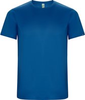 kobalt blauw unisex ECO sportshirt korte mouwen 'Imola' merk Roly maat XXL