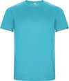 Turquoise unisex ECO sportshirt korte mouwen 'Imola' merk Roly maat XL