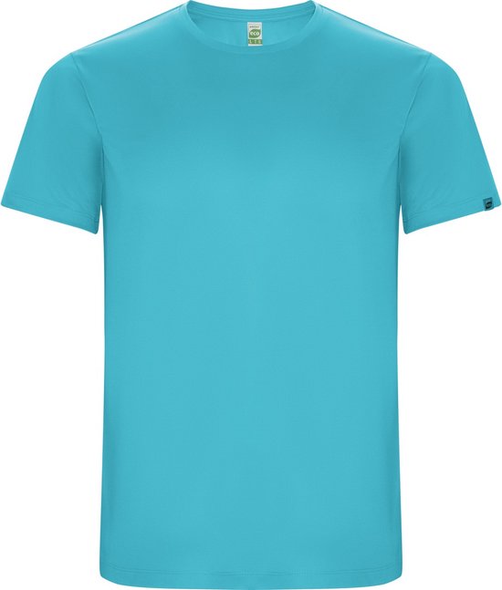 Chemise de sport ECO unisexe turquoise manches courtes 'Imola' marque Roly taille 164/16