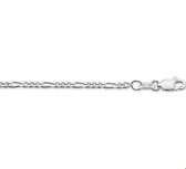 Zilveren Armband figaro 2 1001898 19 cm