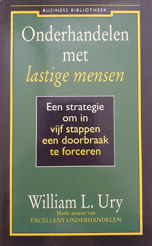 Onderhandelen met lastige mensen - cover