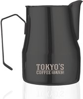 Tokyo's Melkopschuimkan - Barista - RVS - zwart - 500ml