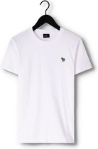 Ps Paul Smith Mens Slim Fit Ss Tshirt Zebra Polo's & T-shirts Heren - Polo shirt - Wit - Maat L