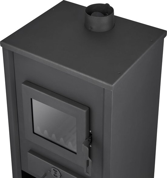 CV Houtkachel - staal - vrijstaand - 15kw