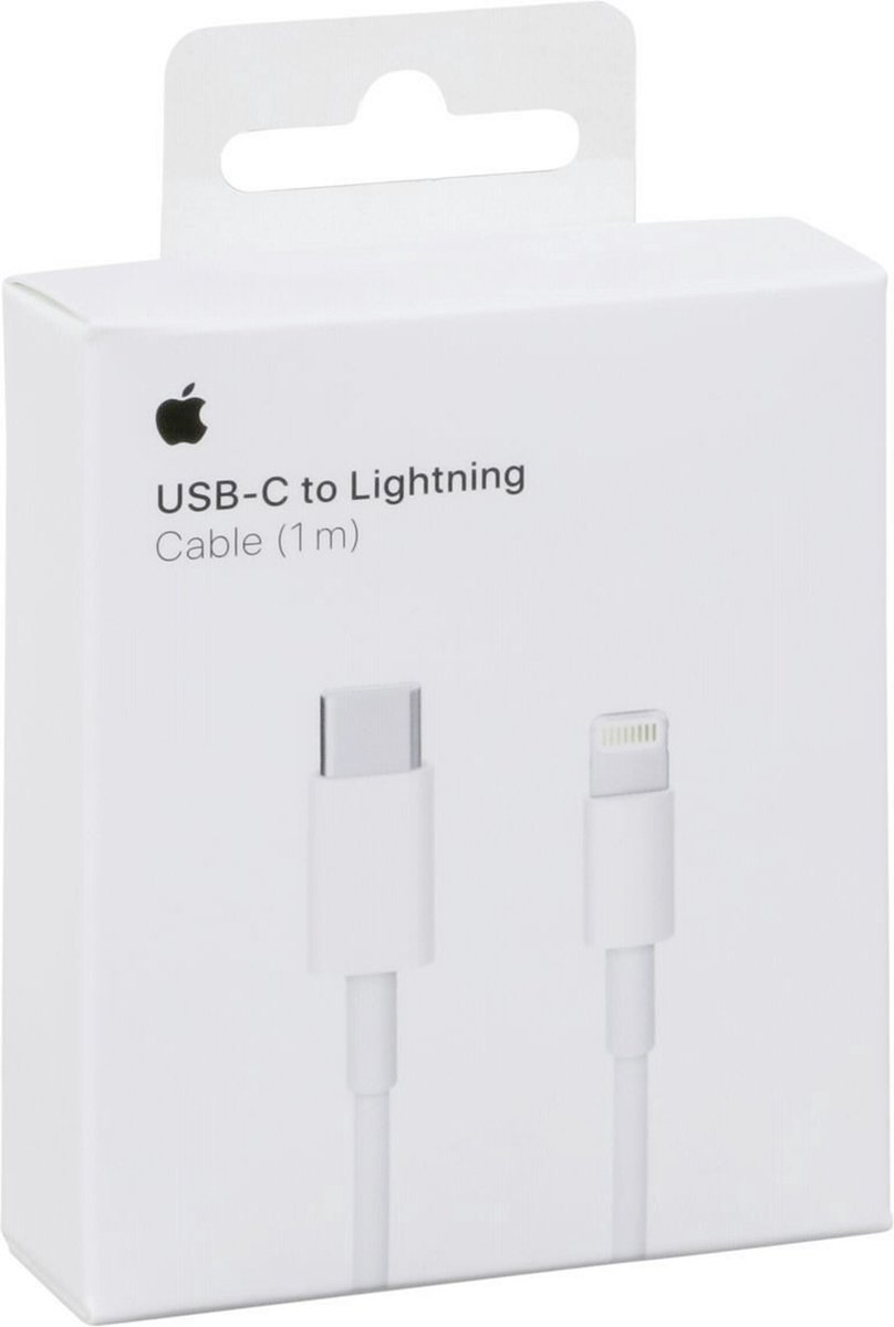 Apple USBC naar Lightning oplaadkabel 1m wit (MX0K2ZM/A)